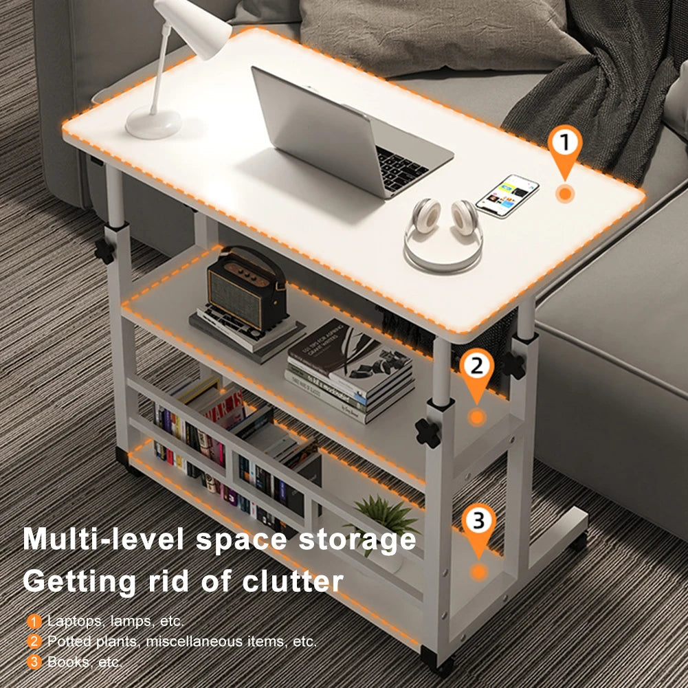 Adjustable Height Mobile Office Desk with Wheels Kairos & Co.