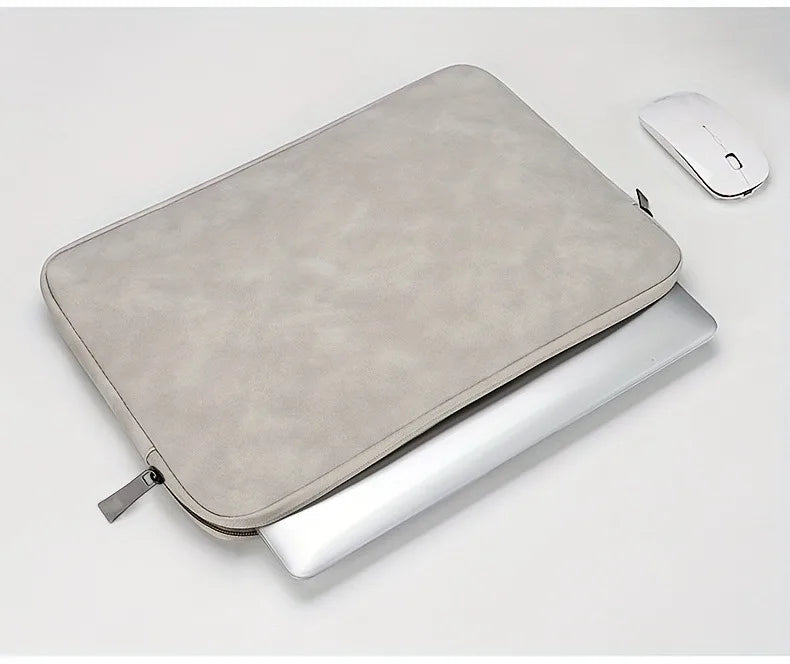 Slim PU Leather Laptop Case 11-15" – Protective Sleeve for MacBook & Tablets Divina Constitutio