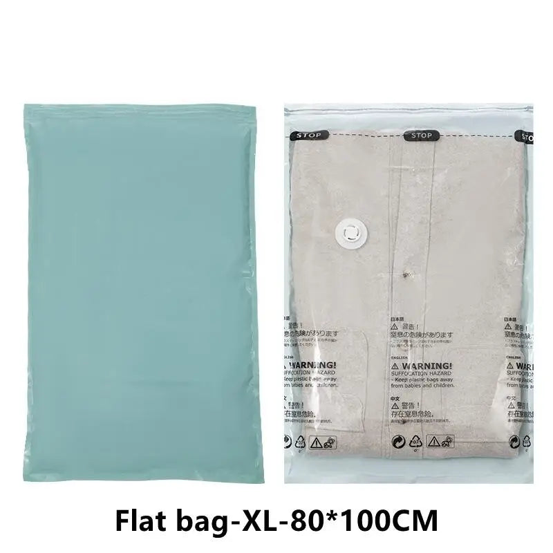 No Need Pump Vacuum Bags Large Plastic Storage Bags for Storing Clothes Blankets Compression Empty Bag Covers Travel Accessories Kairos & Co.