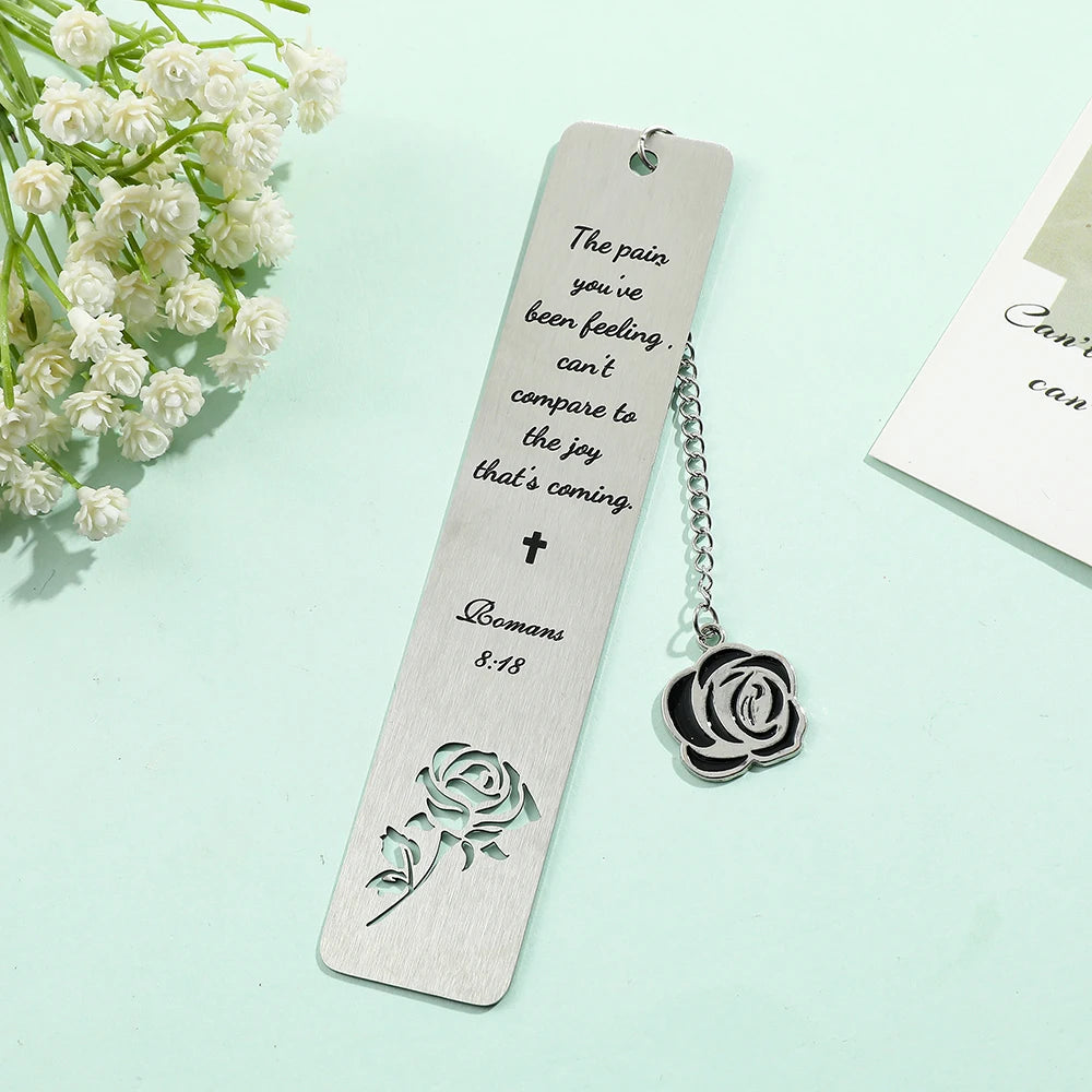 Cross Charm Metal Bookmark – Faith-Inspired Gift Divina Constitutio