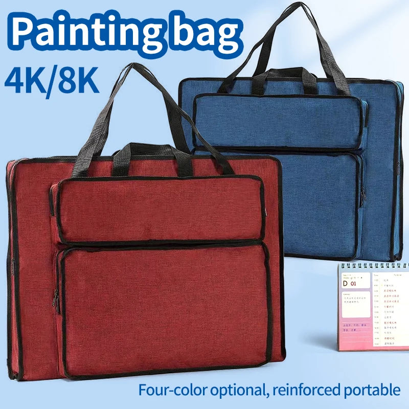 Waterproof Nylon Drawing Board Bag – 8K/4K Art Supplies Carrying Case Divina Constitutio