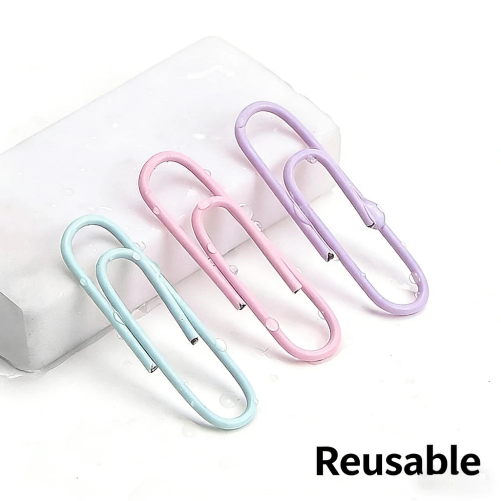160-Piece Colored Metal Paper Clips – Office & School Document Organizer Kairos & Co.