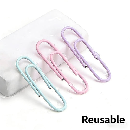 160-Piece Colored Metal Paper Clips – Office & School Document Organizer Kairos & Co.