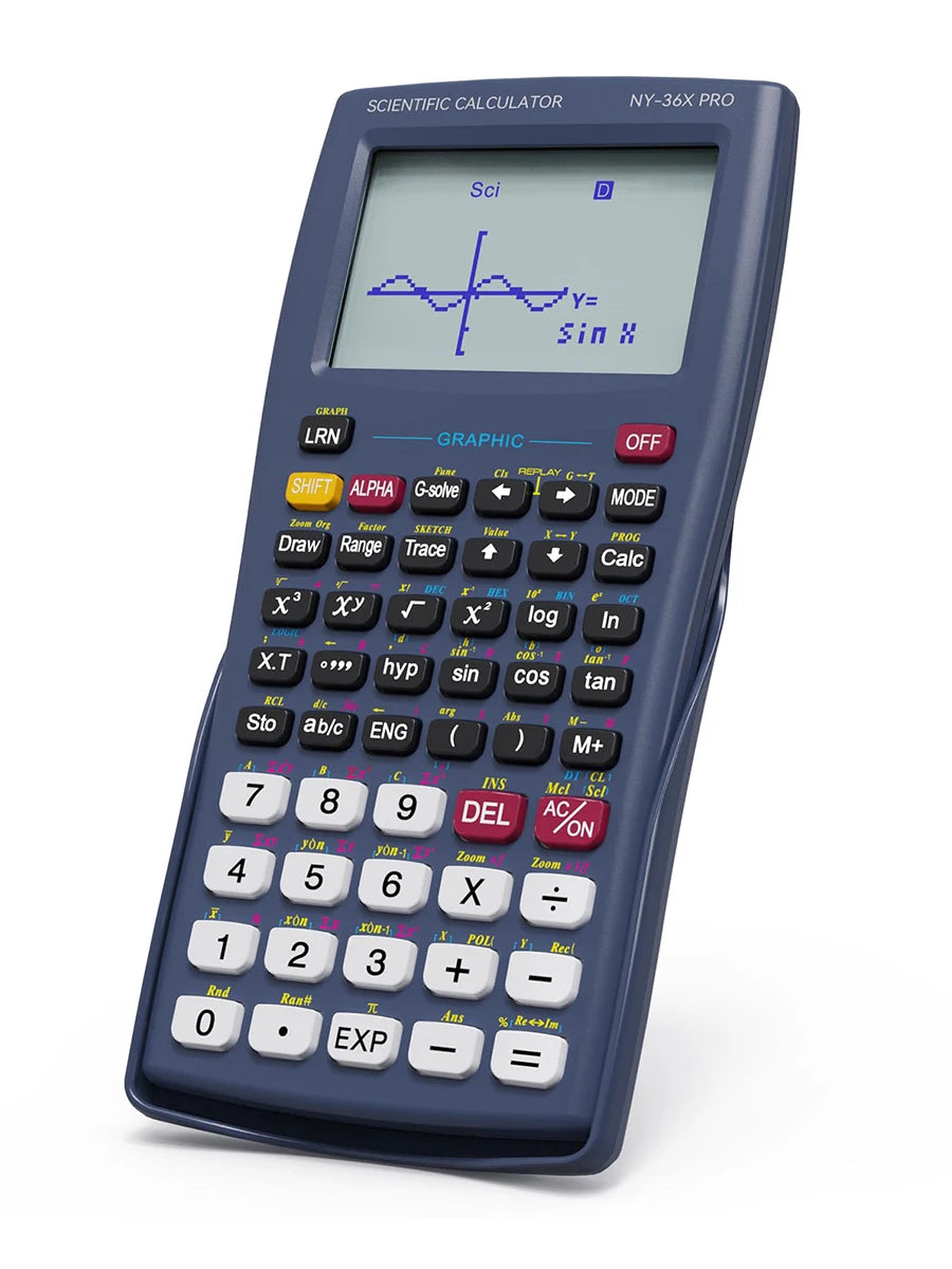 NEWYES 36X Pro Graphing Scientific Calculator – Graphic Science Calculator for Middle & High School, Blue Kairos & Co.