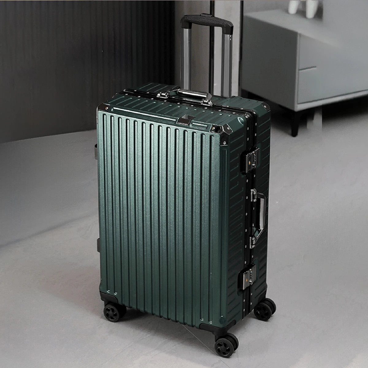 Trolley Luggage 20 24 26 28" Aluminum Frame Rolling Luggage Case USB Travel Suitcase on Wheels Combination Lock Carry on Luggage Kairos & Co.