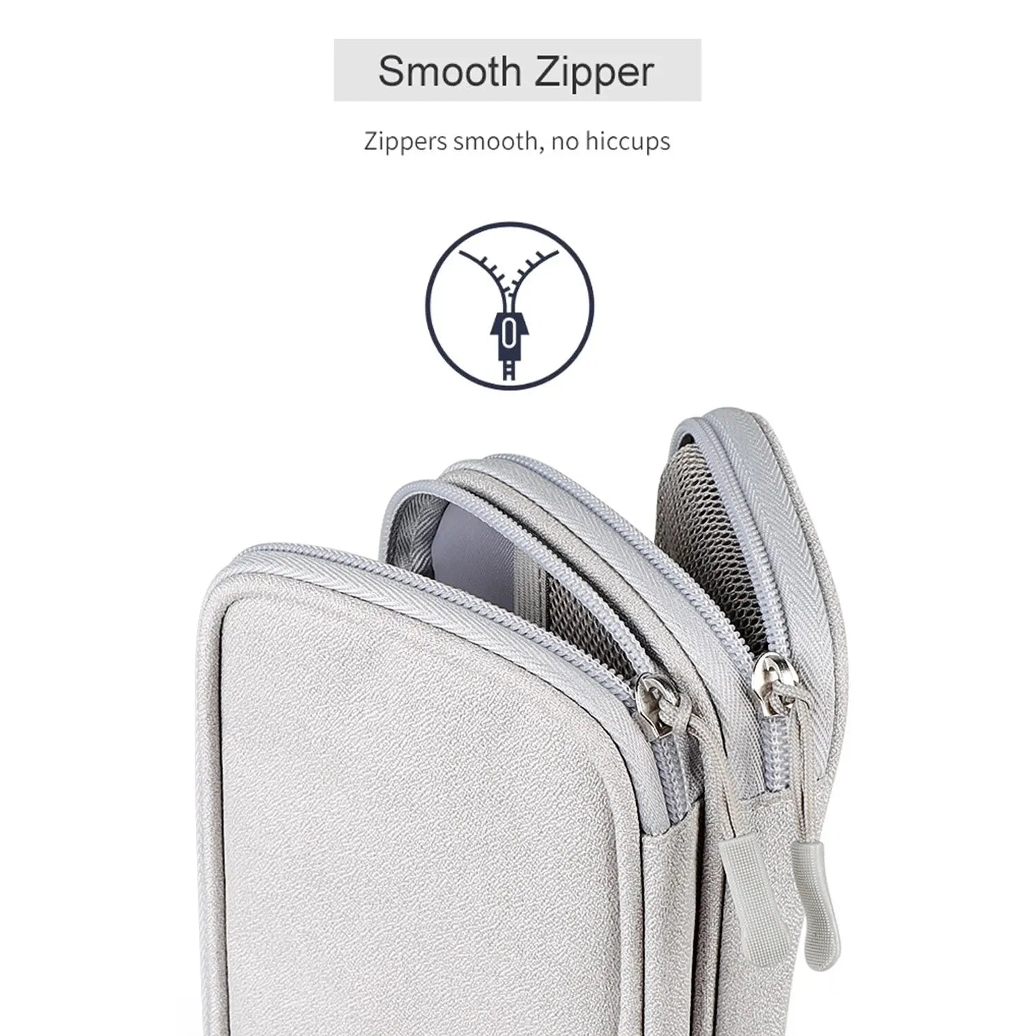 Data Cable Storage Bag Waterproof Portable Carry Case  Storage Bag Travel Organizer Bag for Cable Cord USB Charger Kairos & Co.