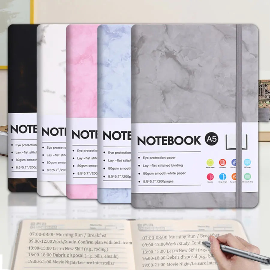 Professional A5 Notebook – Thickened Paper, Compact & Lightweight Office Planner for Work, Students & Sellers Kairos & Co.