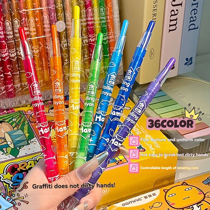 Kids Crayons 12-36 Count – Non-Toxic Coloring Set for Toddlers Divina Constitutio