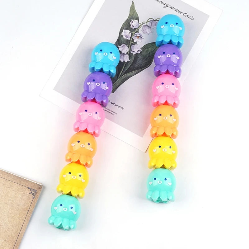 Colorful Octopus Highlighter Marker Pens – Pastel Colors Kairos & Co.