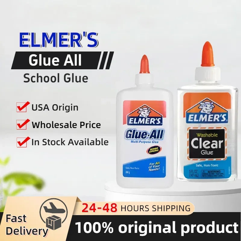 Elmer's Glue-All White Washable Liquid School Glue – 225ml/473ml Divina Constitutio