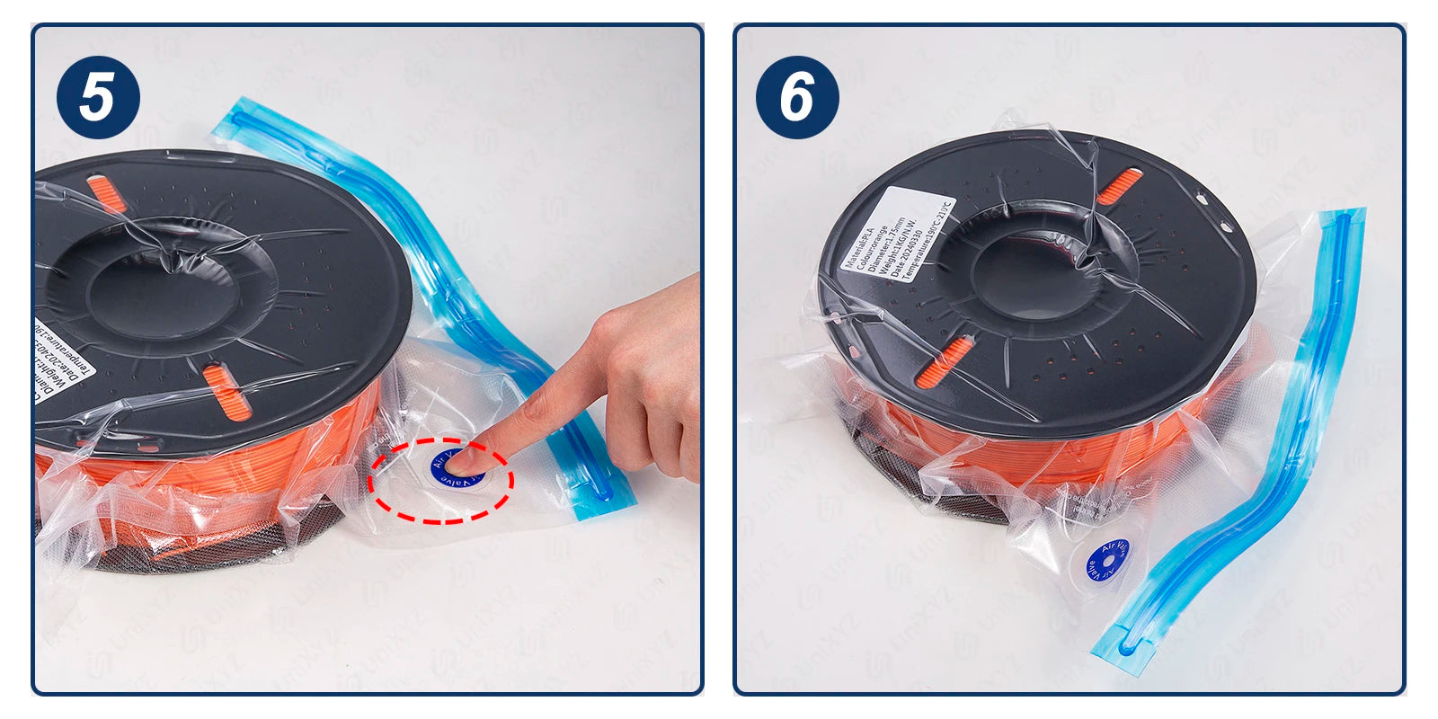 3D Filament Vacuum Storage Bags — Humidity-Resistant Sealing Bags for PLA, ABS & PETG Kairos & Co.