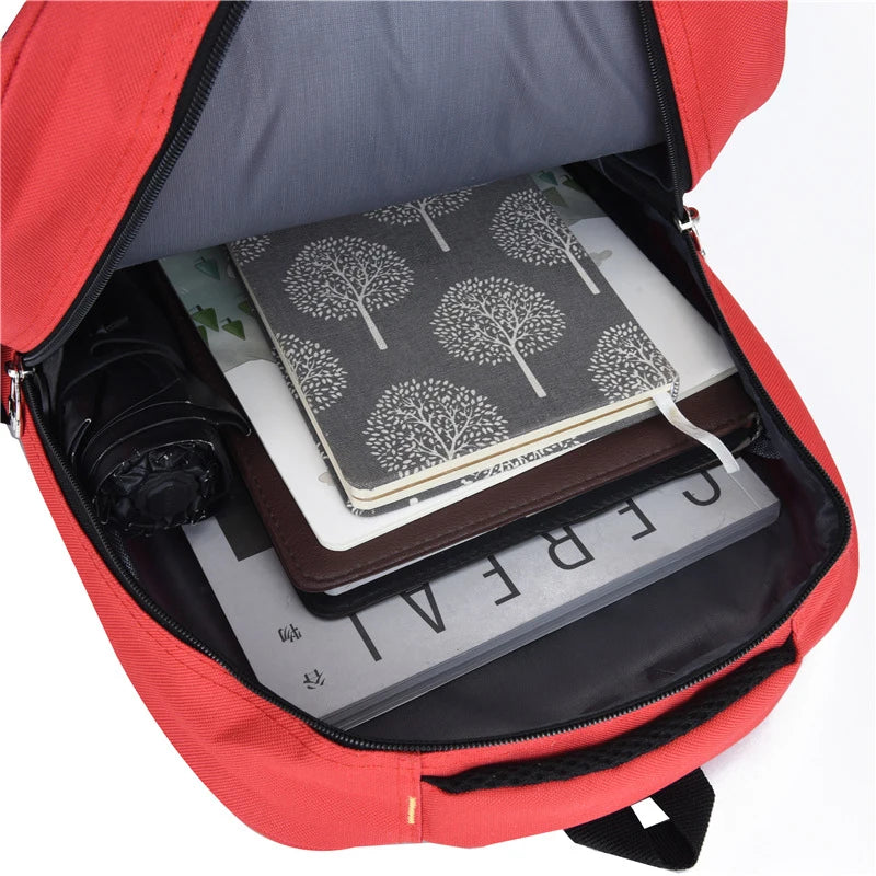 (6 7) Cartoon Print Kids Backpack – Waterproof School Bag for Boys & Girls Divina Constitutio