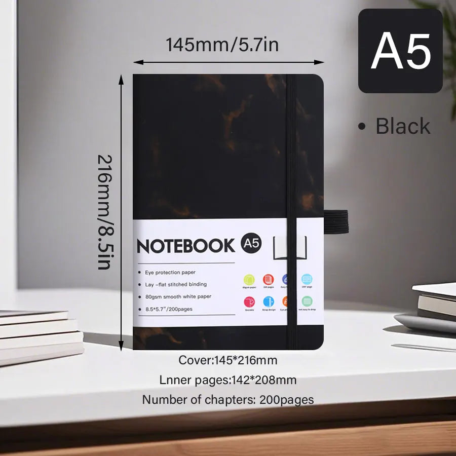 Professional A5 Notebook – Thickened Paper, Compact & Lightweight Office Planner for Work, Students & Sellers Kairos & Co.