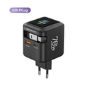 70W GaN Fast Charger — 3-in-1 Retractable USB-C Cable, PD3.0/QC4.0/PPS for iPhone, Xiaomi, Tablet & Laptop Kairos & Co.