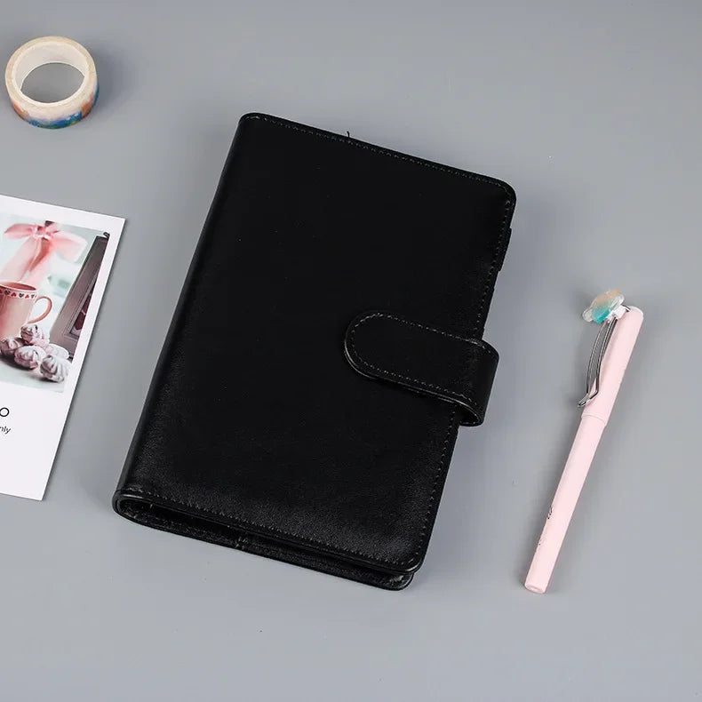 Macaron Series PU Leather Notebook Cover – A5/A6 Clip-On Binder Divina Constitutio
