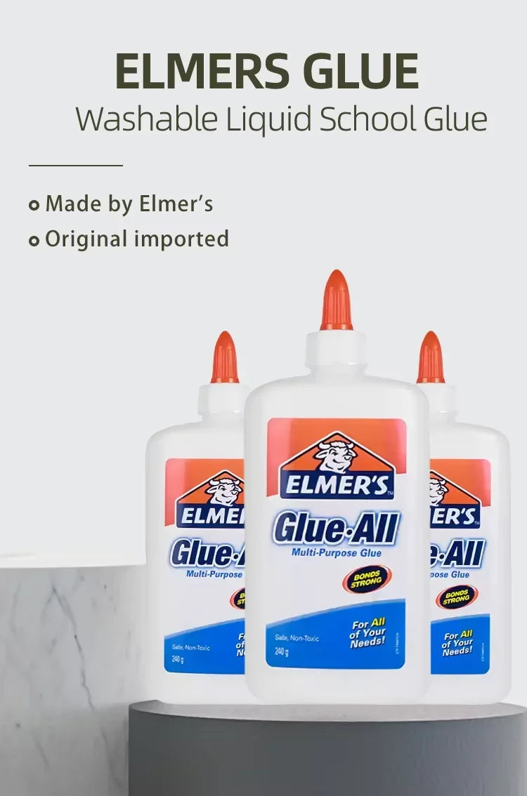 Elmer's Glue-All White Washable Liquid School Glue – 225ml/473ml Divina Constitutio