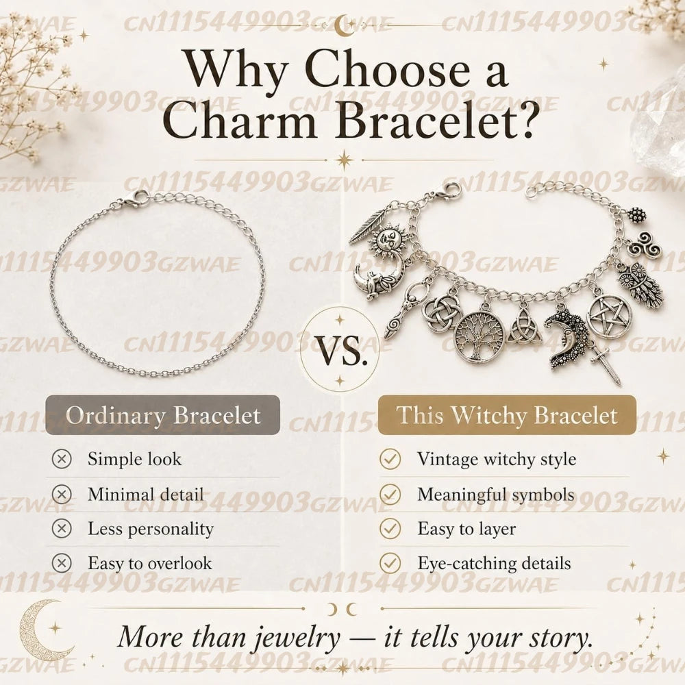 MoonMyst™ Charm Bracelet 🌙✨ — Celestial Magic on Your Wrist Shop1105677467 Store