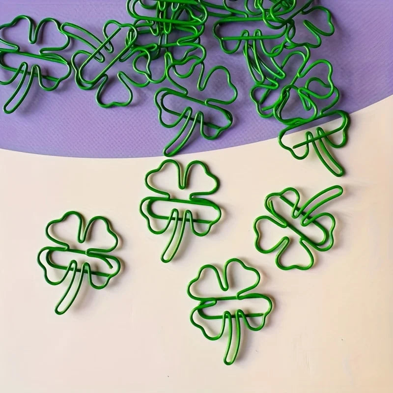 Four-Leaf Clover Paper Clips – Lucky Decorative Document Clips Kairos & Co.