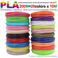 PLA Filament Refills for 3D Printing Pens — Odorless & Safe, Available in 50M–200M Kairos & Co.