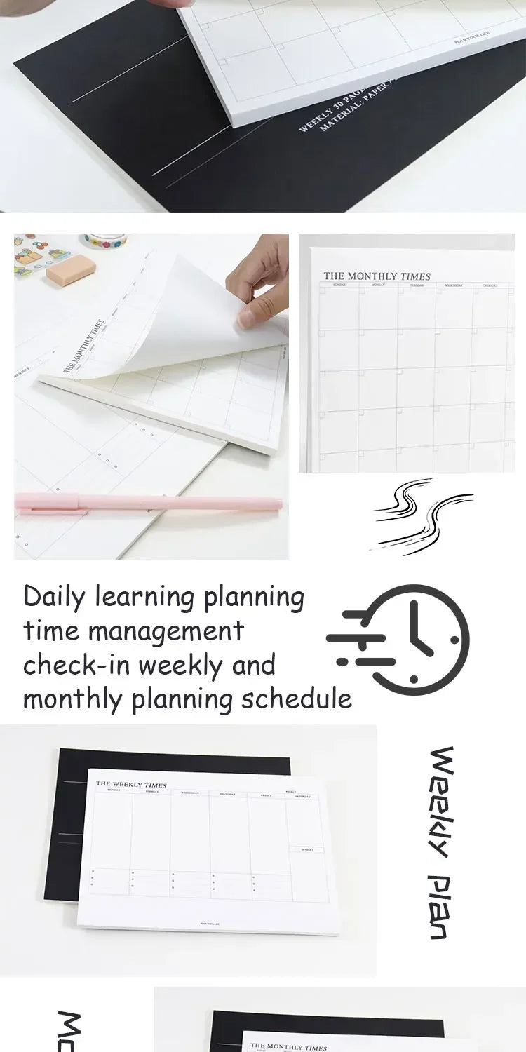 Weekly/Monthly Planner Notebook – Undated Study & Office Agenda Divina Constitutio