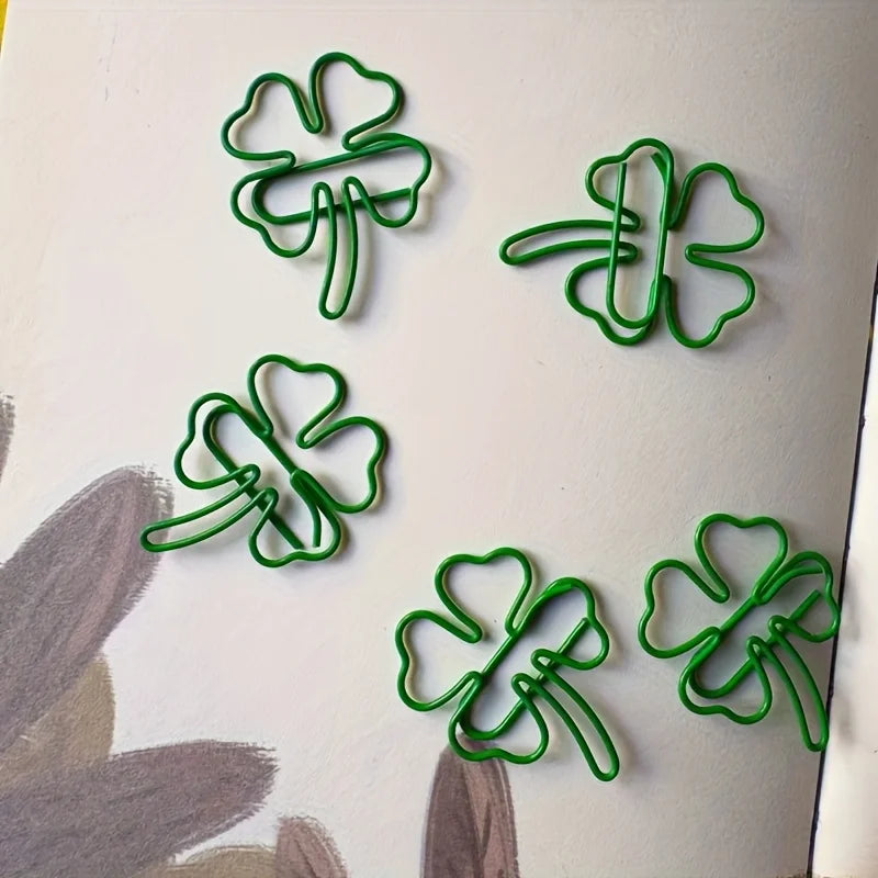Four-Leaf Clover Paper Clips – Lucky Decorative Document Clips Kairos & Co.