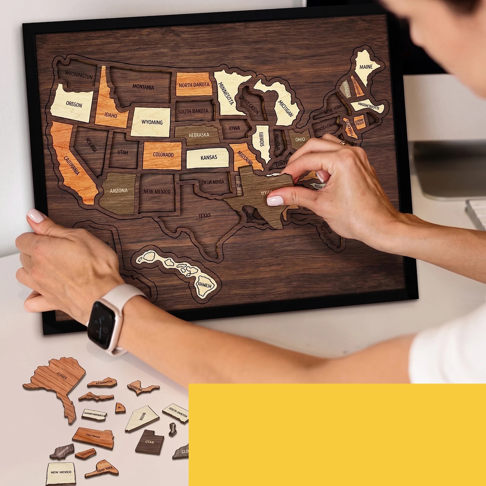 MapQuest™ USA Puzzle 🗺️✨ — Build Your Travel Memories TOP-TECH Store