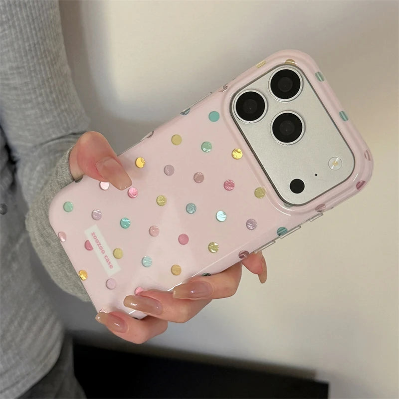 Colorful Korean-Style Point Phone Case for iPhone Kairos & Co.