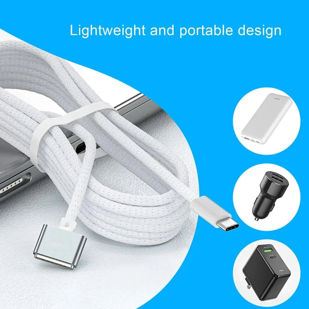 USB-C to MagSafe 3 Charging Cable – 140W PD Adapter for MacBook Pro/Air Divina Constitutio
