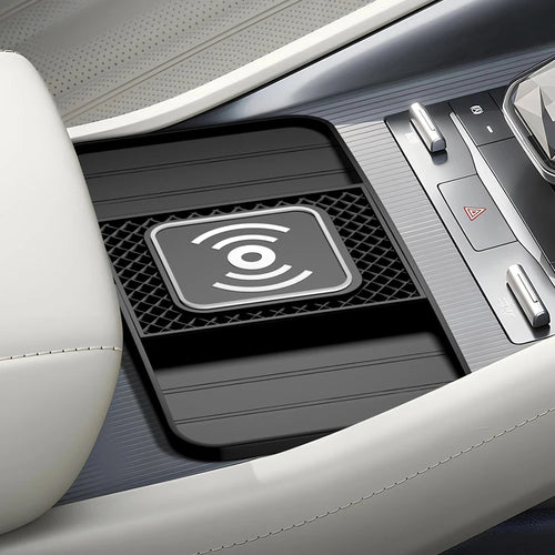 15W Fast Wireless Charging Pad — Non-Slip Car Mat Charger, USB-Powered & Lightweight Kairos & Co.
