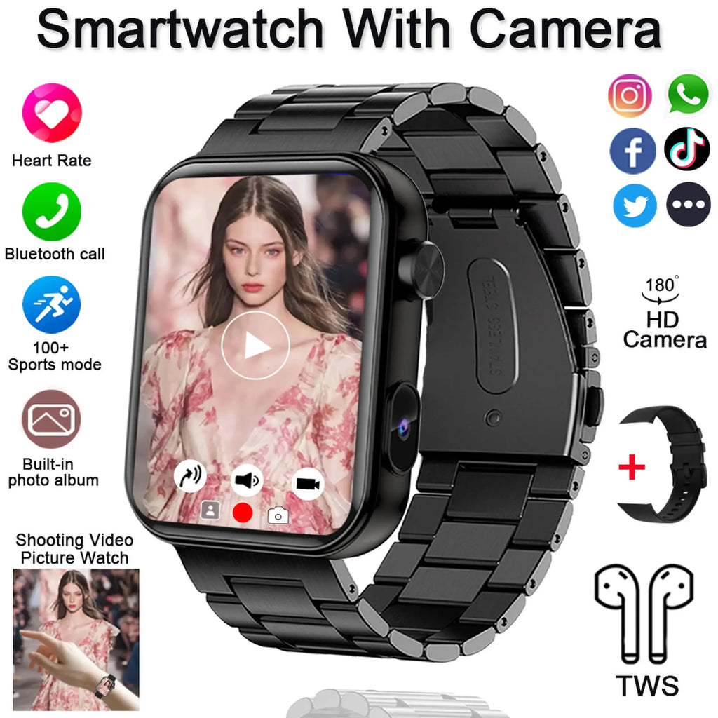 Smart Watch with Camera & Fitness Tracking – Bluetooth Calling Divina Constitutio