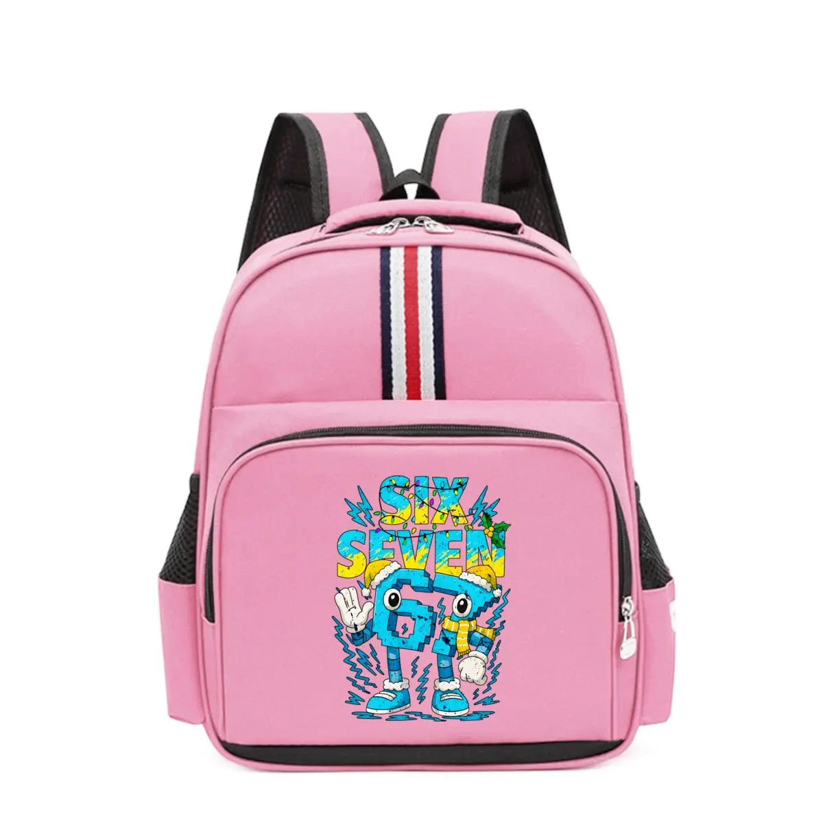 (6 7) Cartoon Print Kids Backpack – Waterproof School Bag for Boys & Girls Divina Constitutio