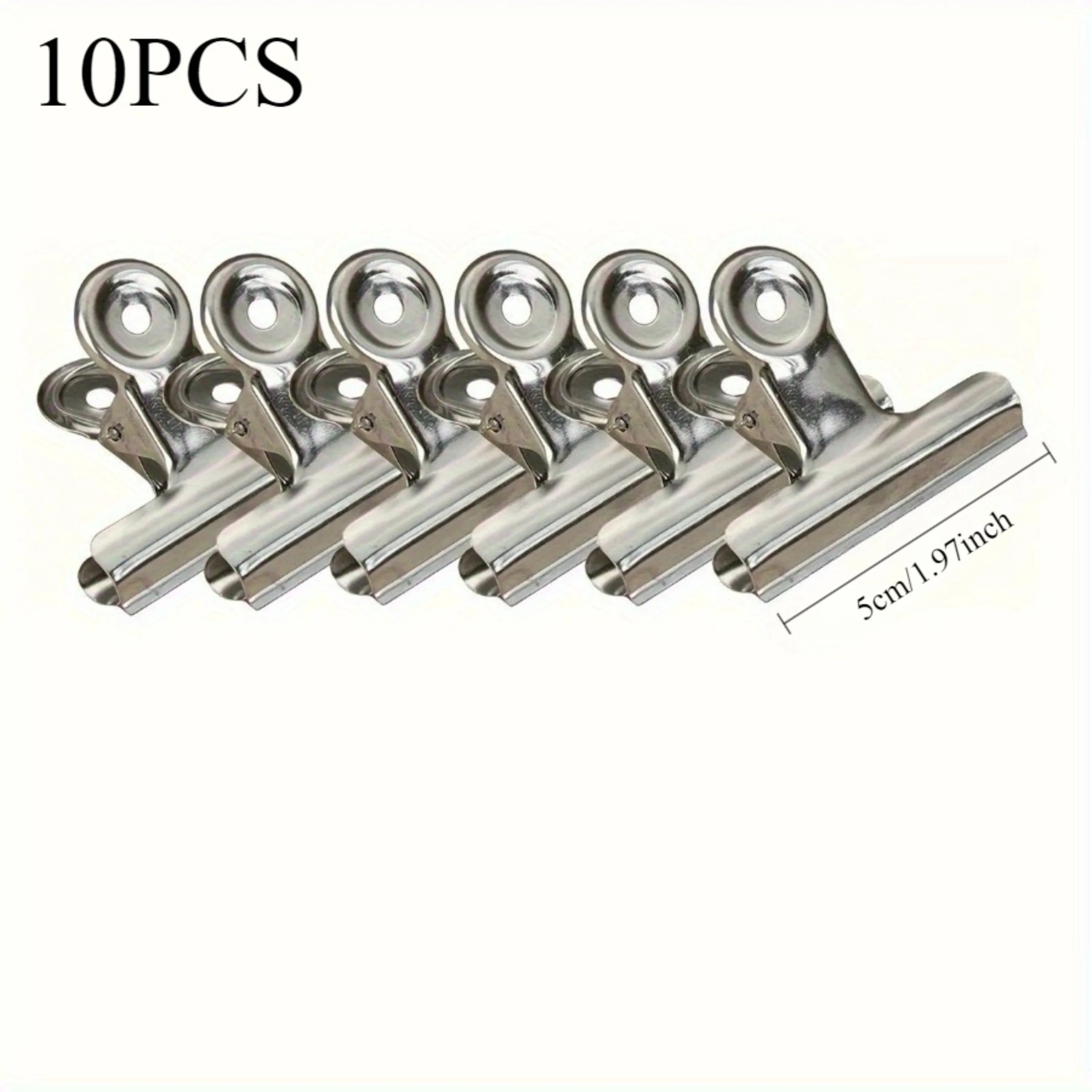 10-Piece Round Metal Paper Clips – 31mm / 38mm / 50mm Kairos & Co.