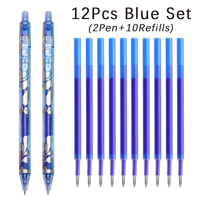 Erasable Gel Pen Set – 6-Color Kawaii Stationery, 0.5mm Divina Constitutio