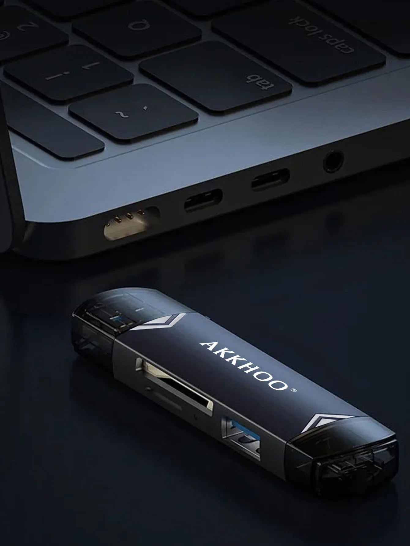 Type-C 6-in-1 Multi-Function Card Reader – High-Speed Data Transfer Adapter Kairos & Co.