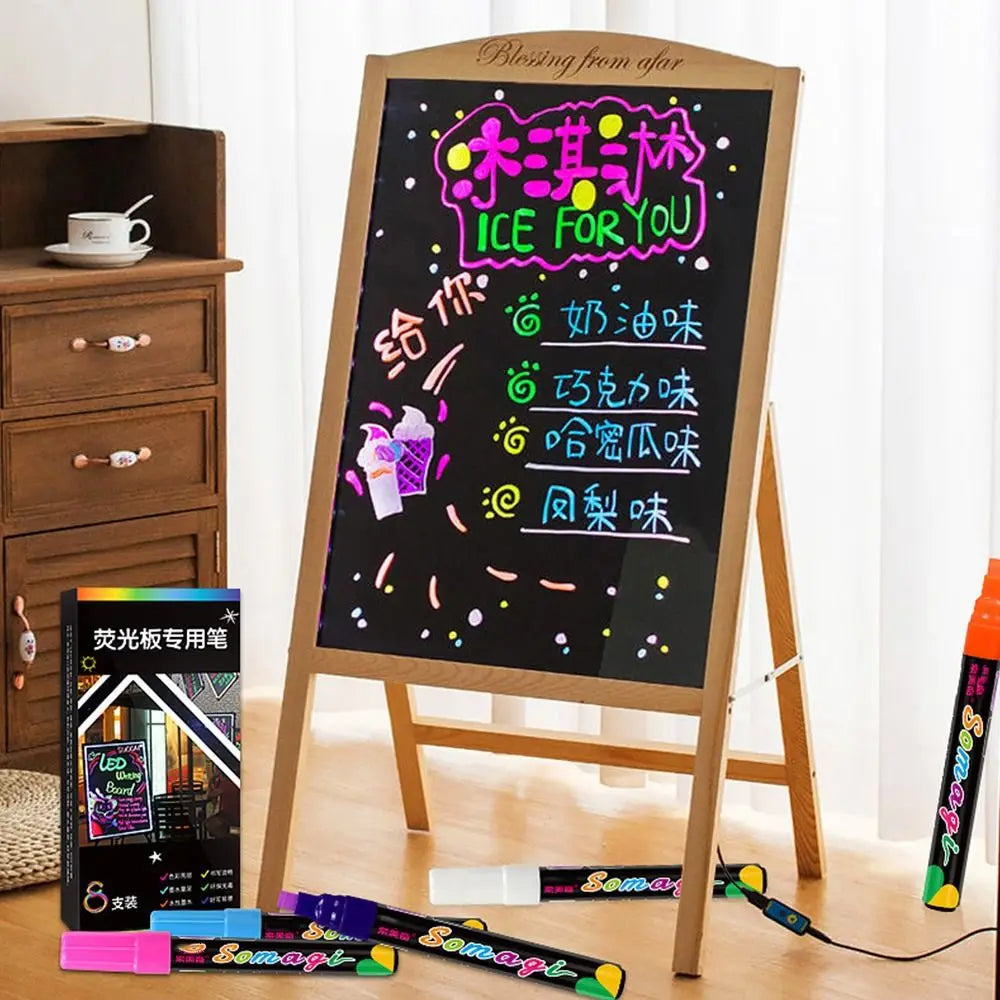 Erasable Liquid Chalk Marker Pens – Multi-Color Fluorescent Highlighters Kairos & Co.