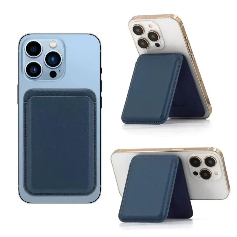 Magnetic Leather Wallet Case with Hidden Kickstand – MagSafe Compatible Card Holder for iPhone 16/15/14/13/12 Pro Max Kairos & Co.