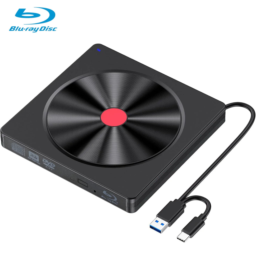 Portable External Blu-ray Drive – USB 3.0 & USB-C CD/DVD/BD Reader & Burner Kairos & Co.