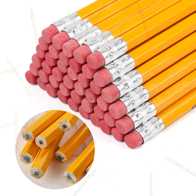 Yellow Wood-Cased Pencils #2 HB – 10/30/50 Count, School Supplies Divina Constitutio