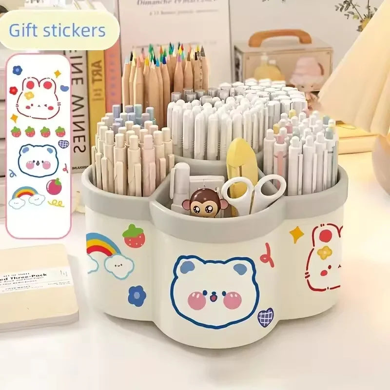 Large Capacity 360° Rotating Pen Holder & Desktop Organizer Kairos & Co.
