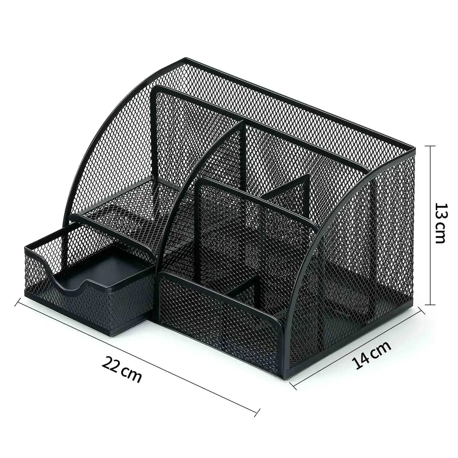 Large Capacity Metal Pen Holder & Desktop Storage Organizer Kairos & Co.