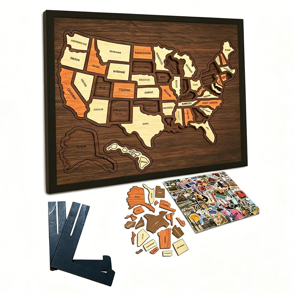 MapQuest™ USA Puzzle 🗺️✨ — Build Your Travel Memories TOP-TECH Store