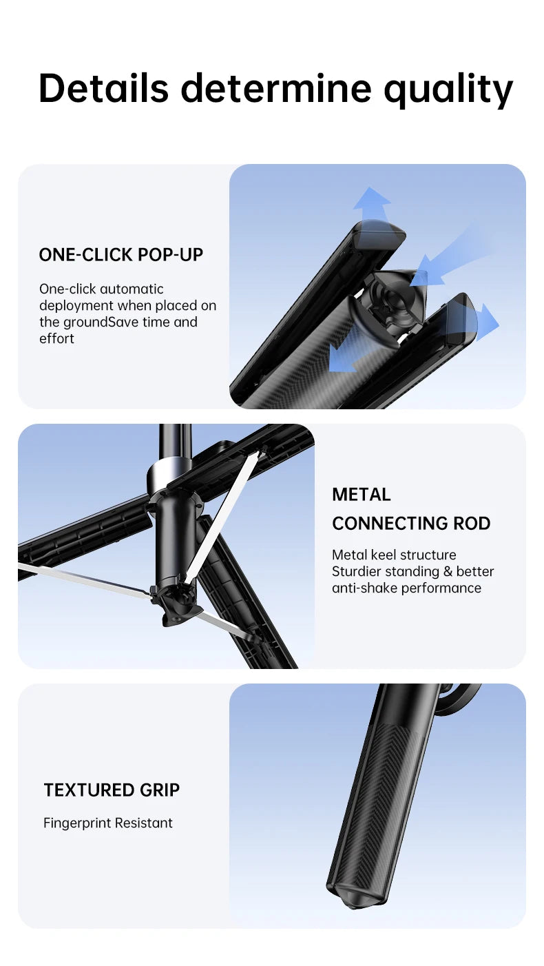 Extendable Magnetic Selfie Stick & Tripod with Remote Divina Constitutio