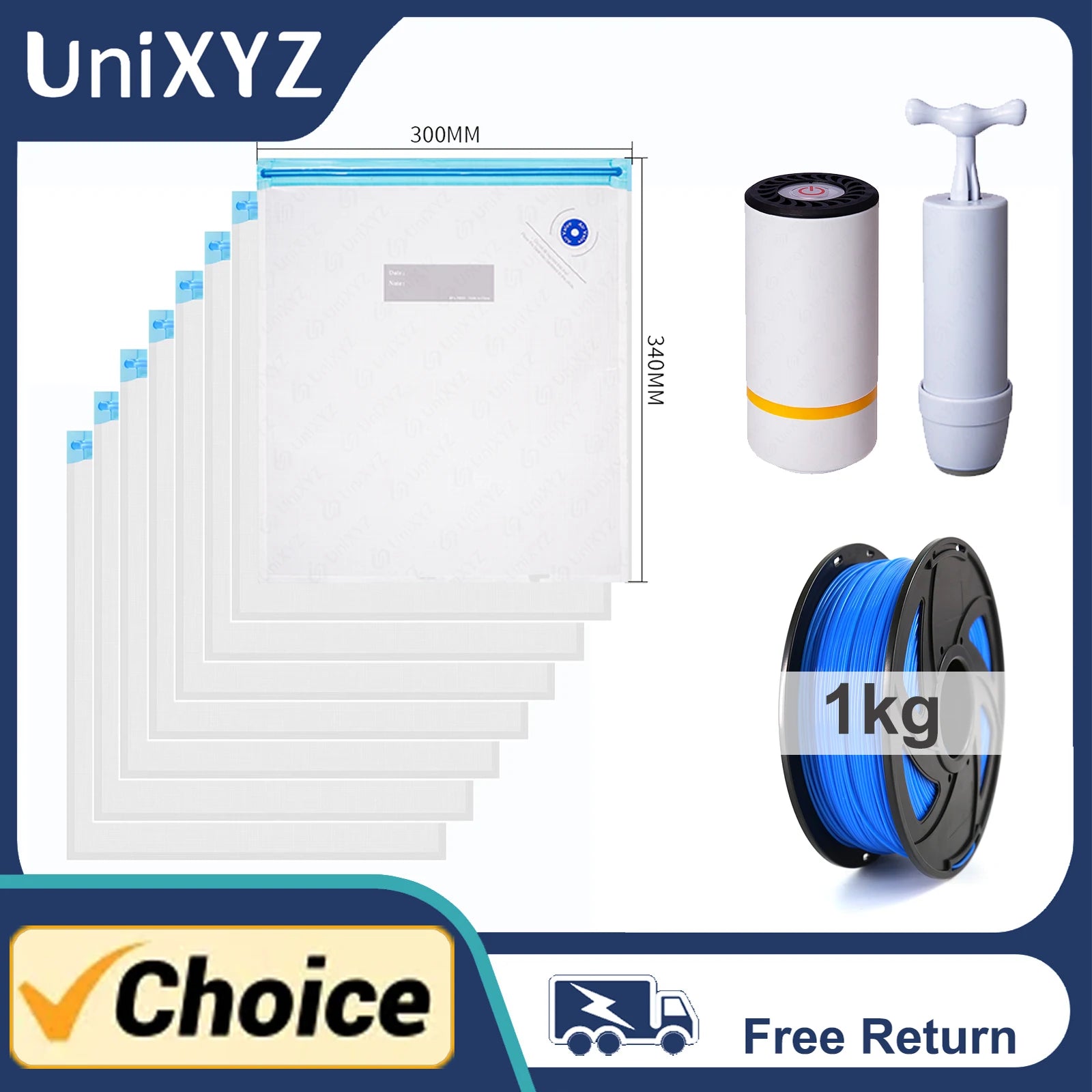 3D Filament Vacuum Storage Bags — Humidity-Resistant Sealing Bags for PLA, ABS & PETG Kairos & Co.