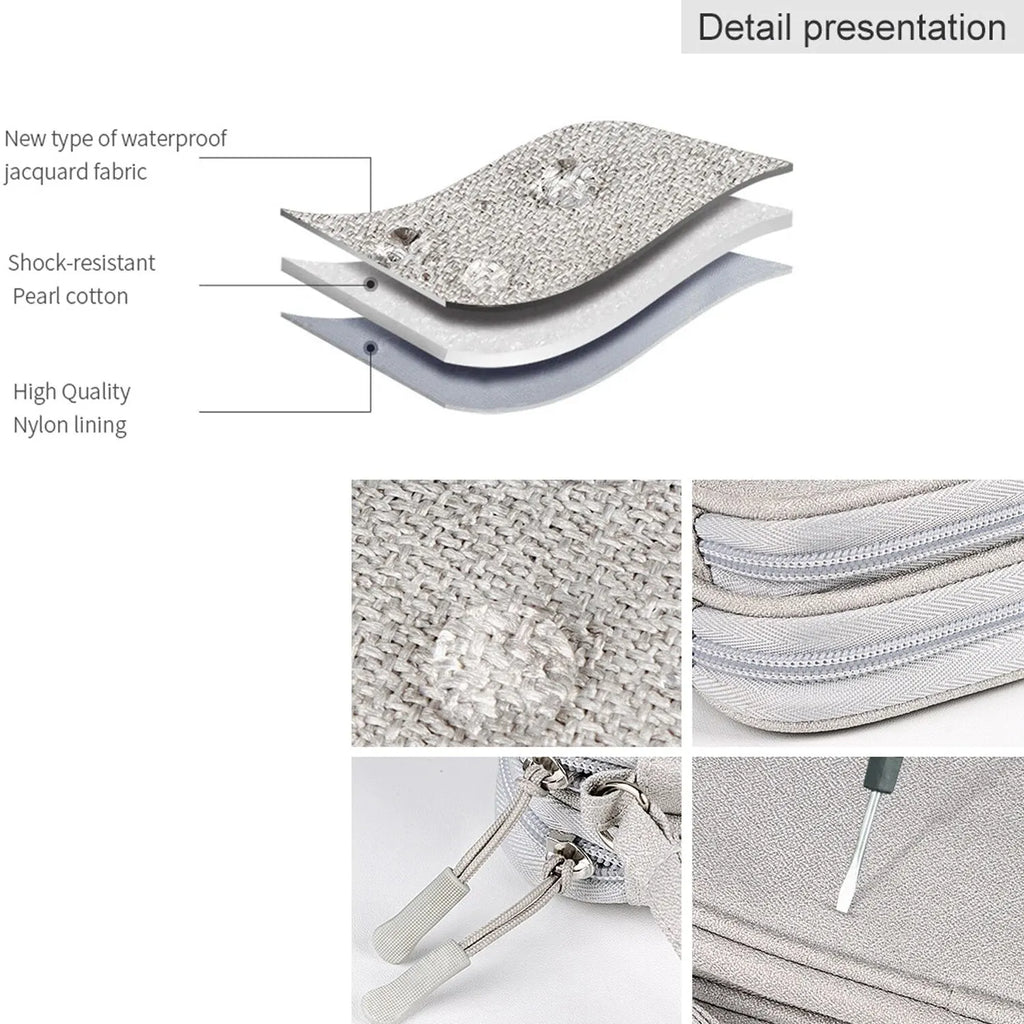 Data Cable Storage Bag Waterproof Portable Carry Case  Storage Bag Travel Organizer Bag for Cable Cord USB Charger Kairos & Co.