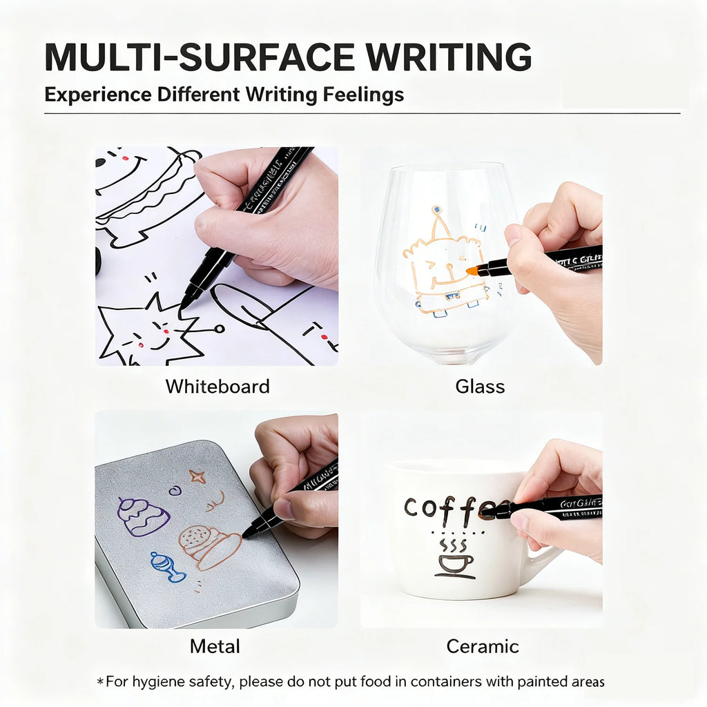 12-Color Dry Erase Marker Set – Magnetic Whiteboard Pens with Eraser Cap Kairos & Co.