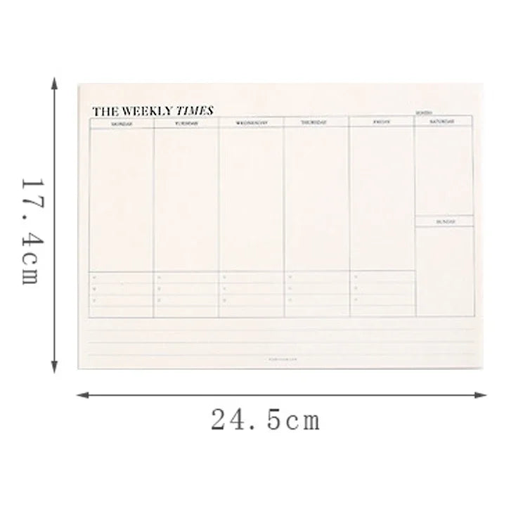 Weekly/Monthly Planner Notebook – Undated Study & Office Agenda Divina Constitutio