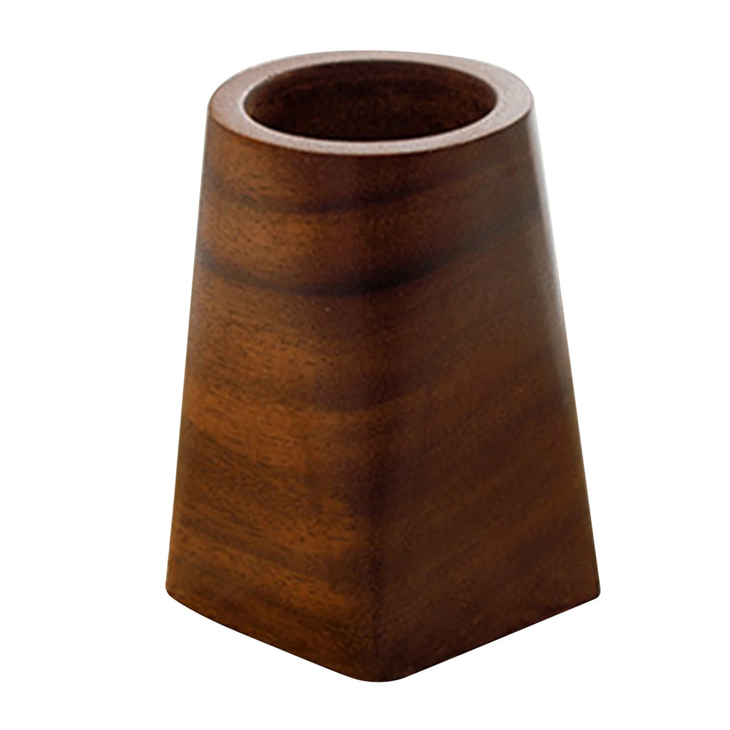 Walnut Wood Pen Holder – Vintage Desktop Stationery Organizer Kairos & Co.