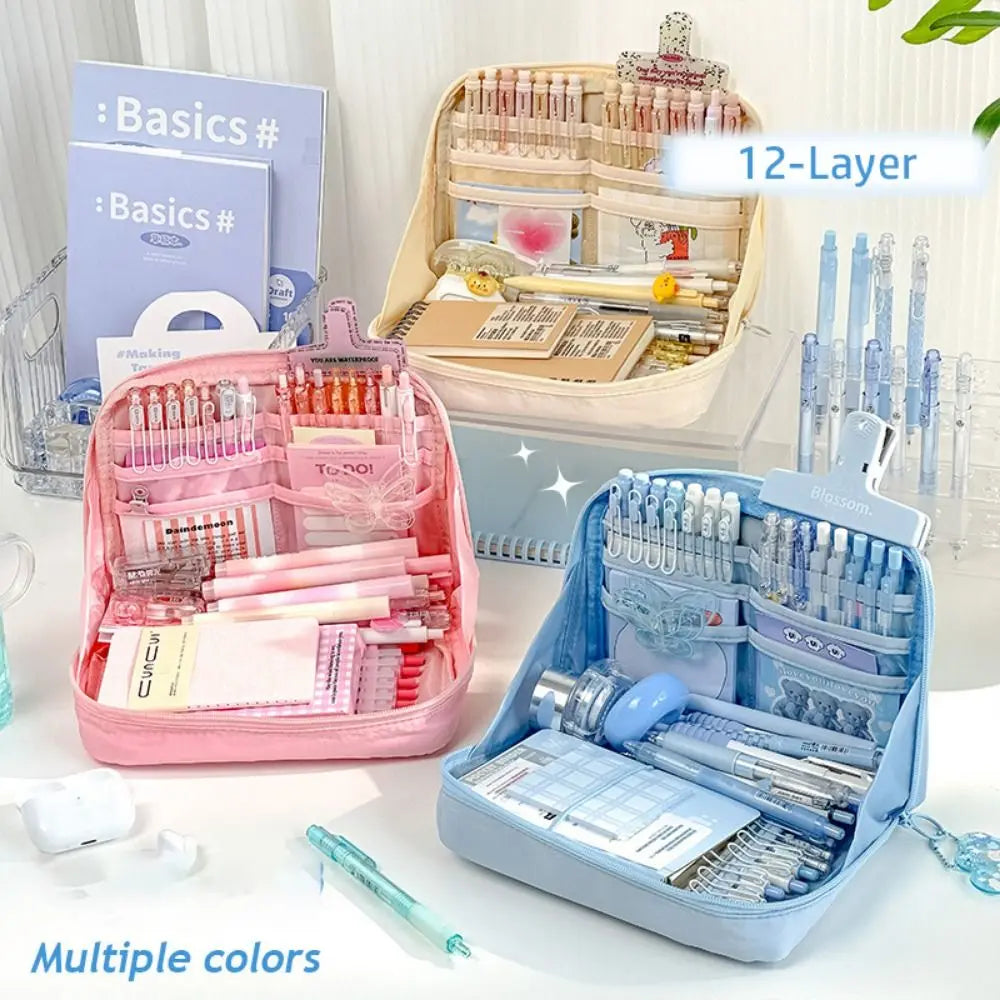 12-Layer Pencil Case – Large Capacity Multifunctional Stationery Organizer Divina Constitutio