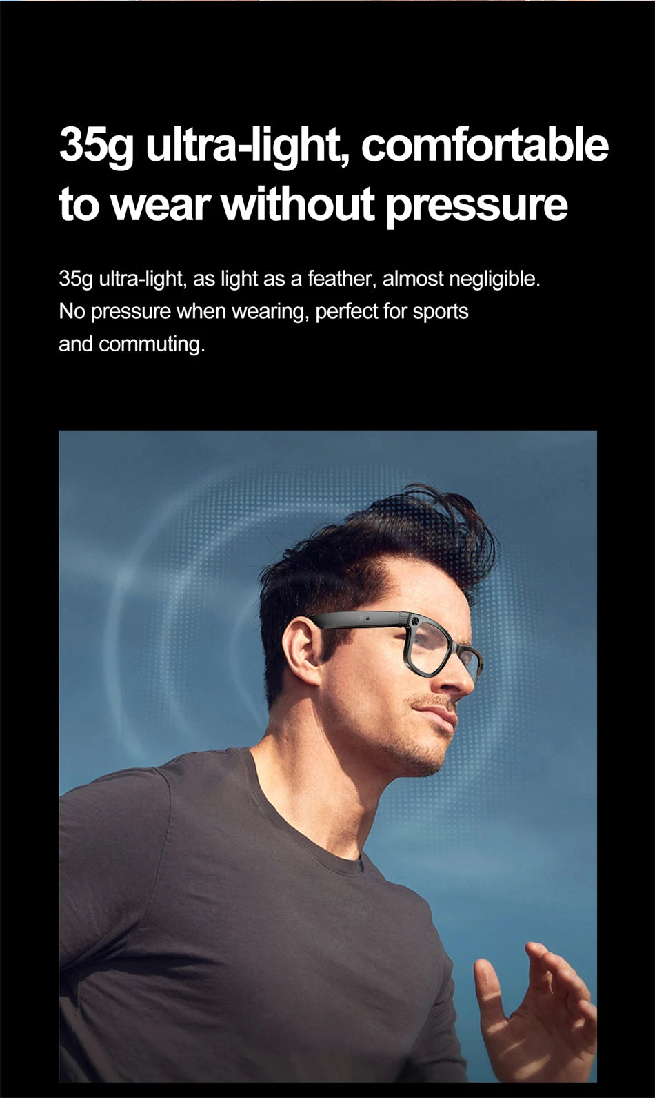 LIGE AI Smart Glasses – Camera Sunglasses with Bluetooth Calling Divina Constitutio