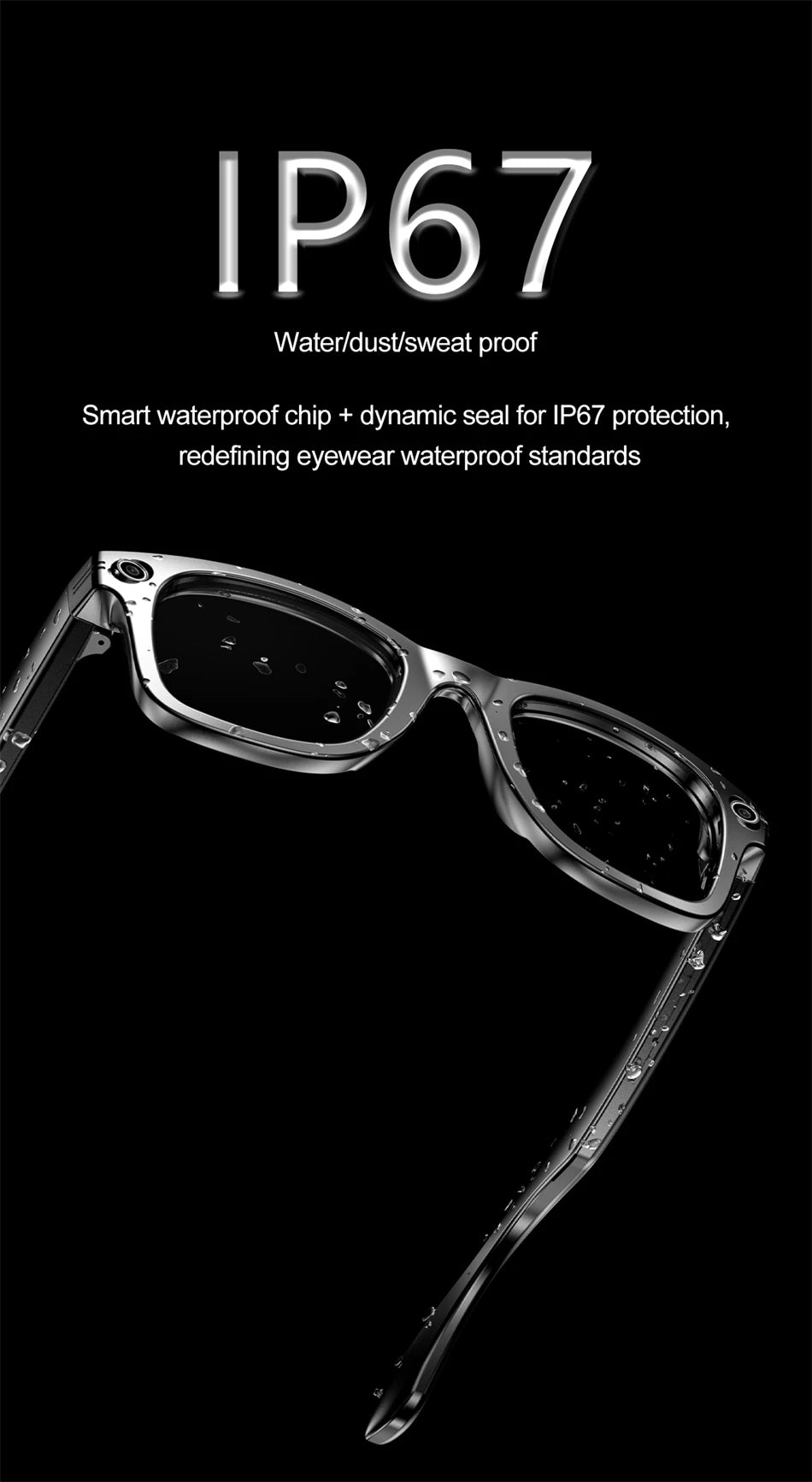 LIGE AI Smart Glasses – Camera Sunglasses with Bluetooth Calling Divina Constitutio